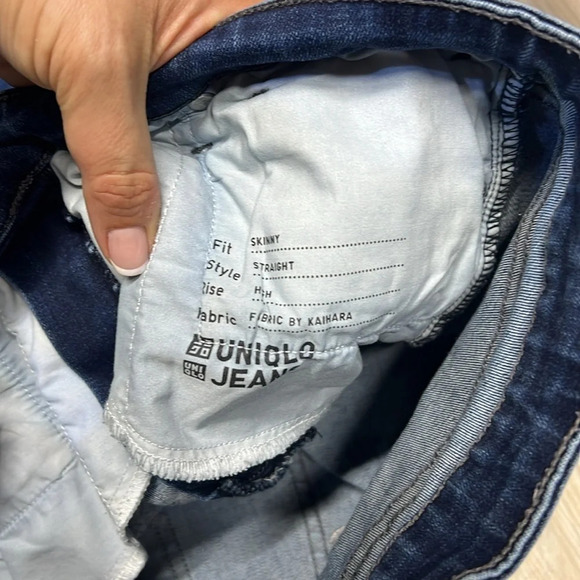 🚩 Uniqlo jeans blue denim size 27 inches - Picture 9 of 12